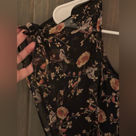 Lauren Conrad Floral Maxi Flutter Sleeve Dress - Picture 4 of 4